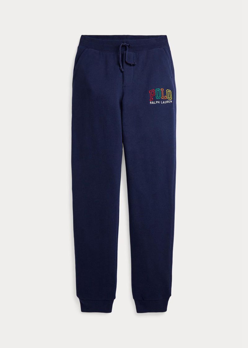 ラルフ ローレン パンツ ボーイ ネイビー 6-14 年 ロゴ フリース Jogging ボトムs HRVBL5967
